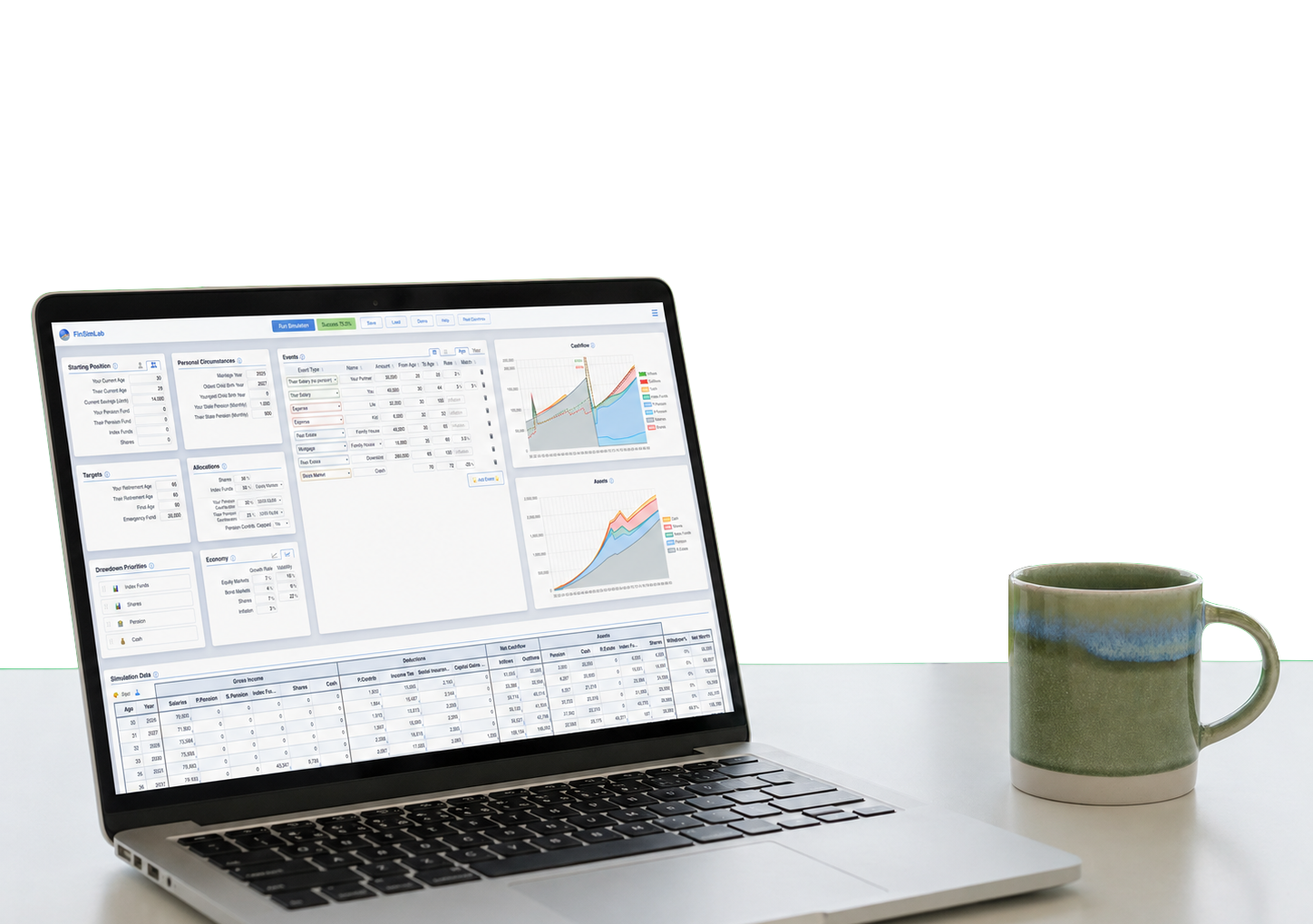 Plan your life and retirement with FinSim